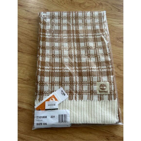 Timberland Women's Brown and White Scarf-wraps - Picture 1 of 2